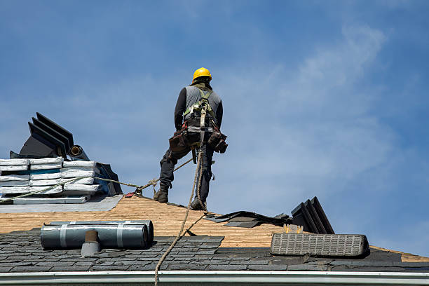 Professional Flat Roof Repair technician working in Ellendale, DE
